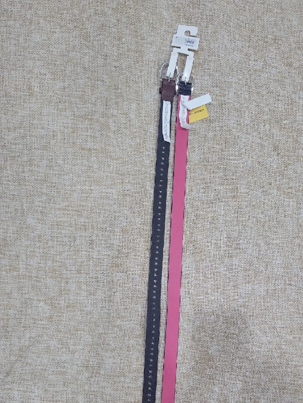 Cat & Jack Girl's Black and Brown Dual Belt Set
